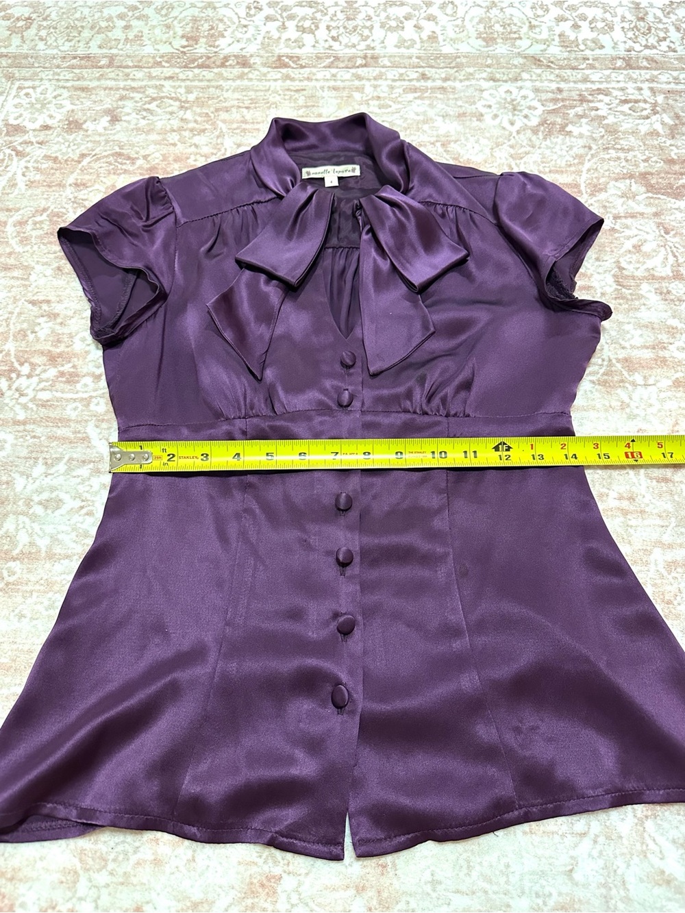 Vintage🪻100% Silk Nanette Lepore Blouse - Picture 9 of 11